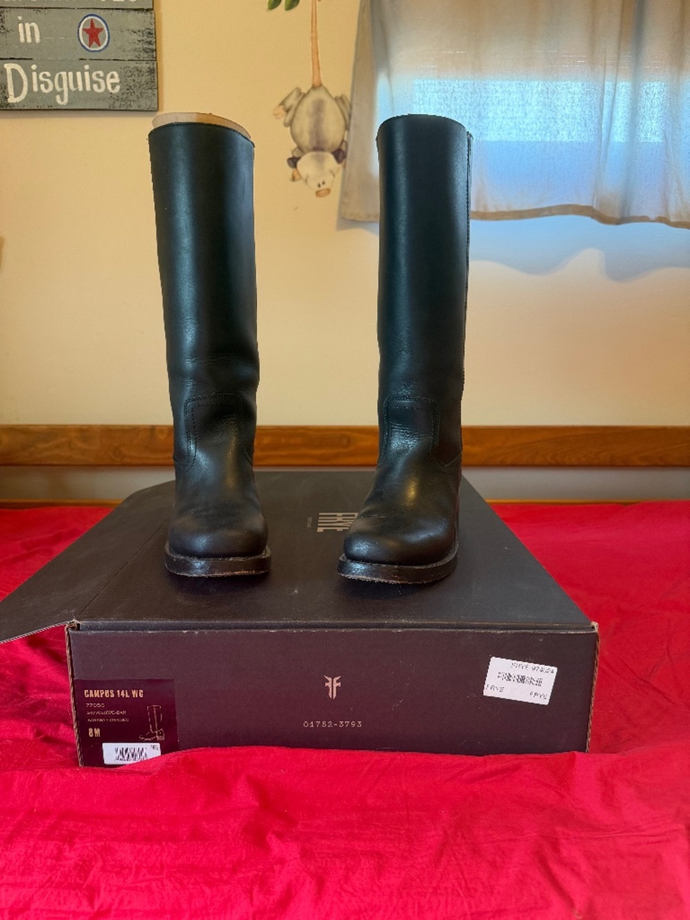 Freye campus boots black leather boots